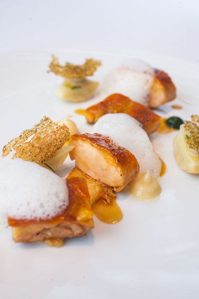 Chicken Lunch Entree at Maison Lameloise Shanghai - French Michelin 3-star restaurant opens in Shanghai Tower. 