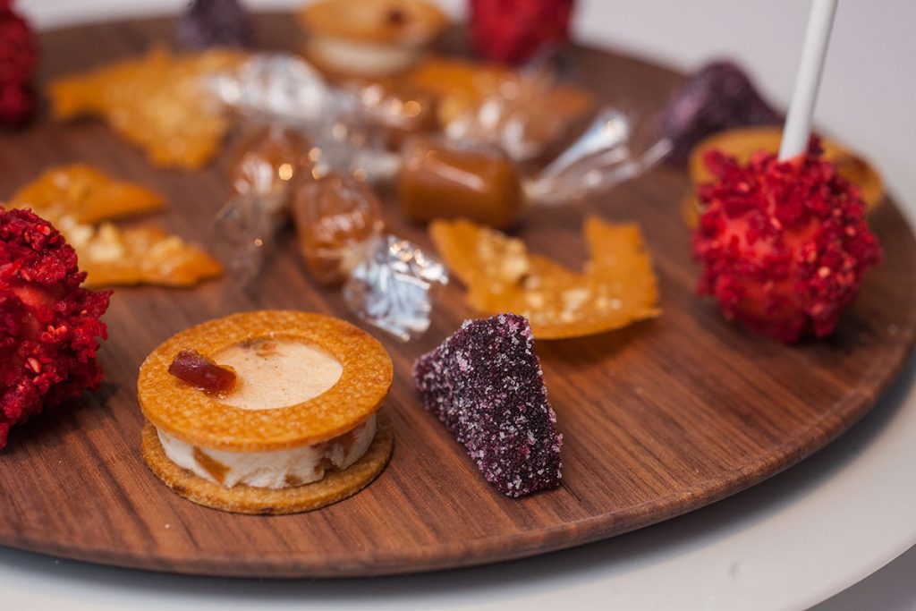 Dessert, Petit Fours at Maison Lameloise Shanghai - French Michelin 3-star restaurant opens in Shanghai Tower. 