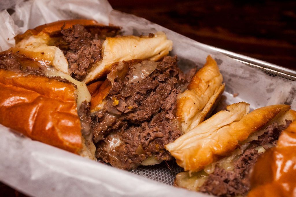 Philly Cheese Steak at Co. Cheese Melt Bar on Yuyuan Lu, Shanghai. Grilled cheese sandwich shop and bar in Shanghai. Photo by Rachel Gouk. 