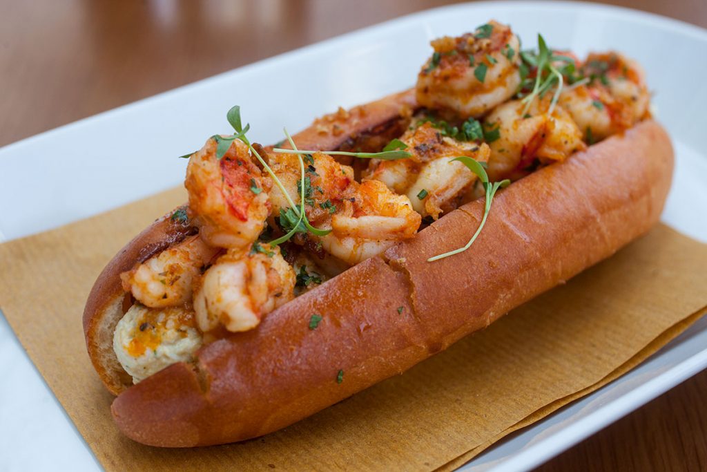 Crab and shrimp roll at Highline, restaurant in Shanghai. Photo by Rachel Gouk. 