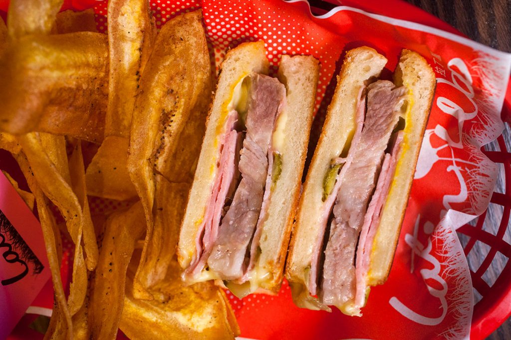 Cubano sandwich at Latin Woo, restaurant in Shanghai. Photo by Rachel Gouk. 