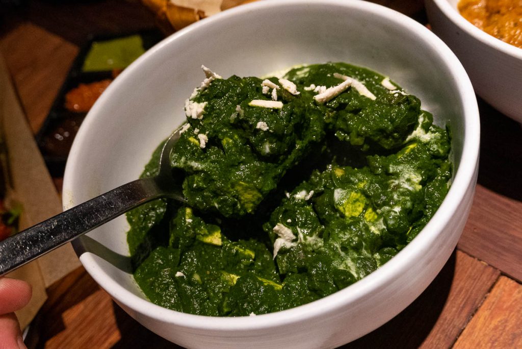 Palak Paneer at Currify, an Indian restaurant in Shanghai. Photos by Rachel Gouk