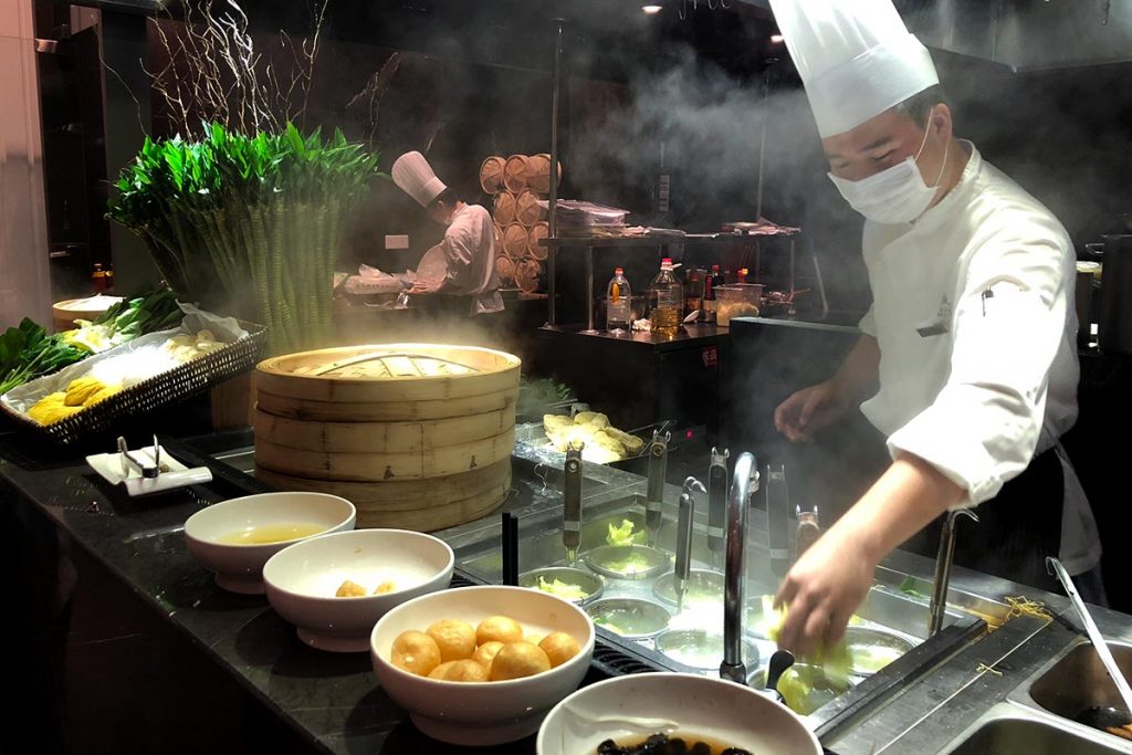Hotels in Shanghai: St. Regis Shanghai. Social all day dining restaurant (Photo by Rachel Gouk)