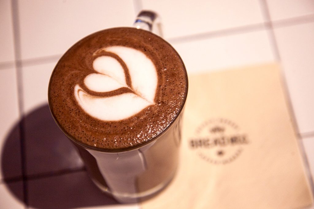 Where to get hot chocolate in Shanghai. Hot chocolate at Bread ETC, a bakery in Shanghai.
