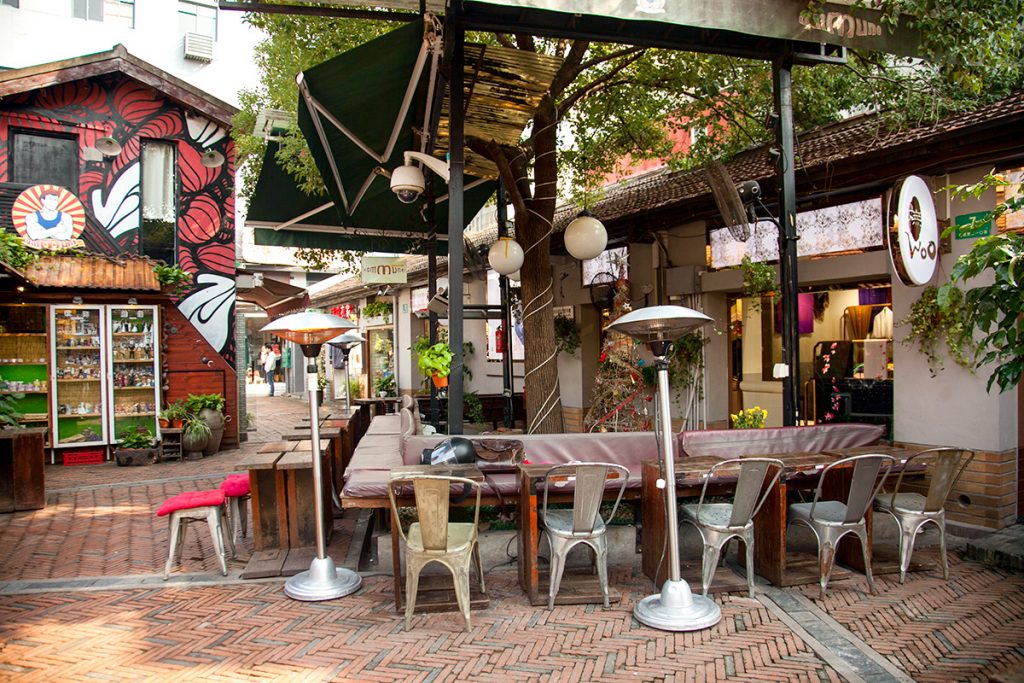 Kommune, a restaurant and bar in Tianzifang, Shanghai.
