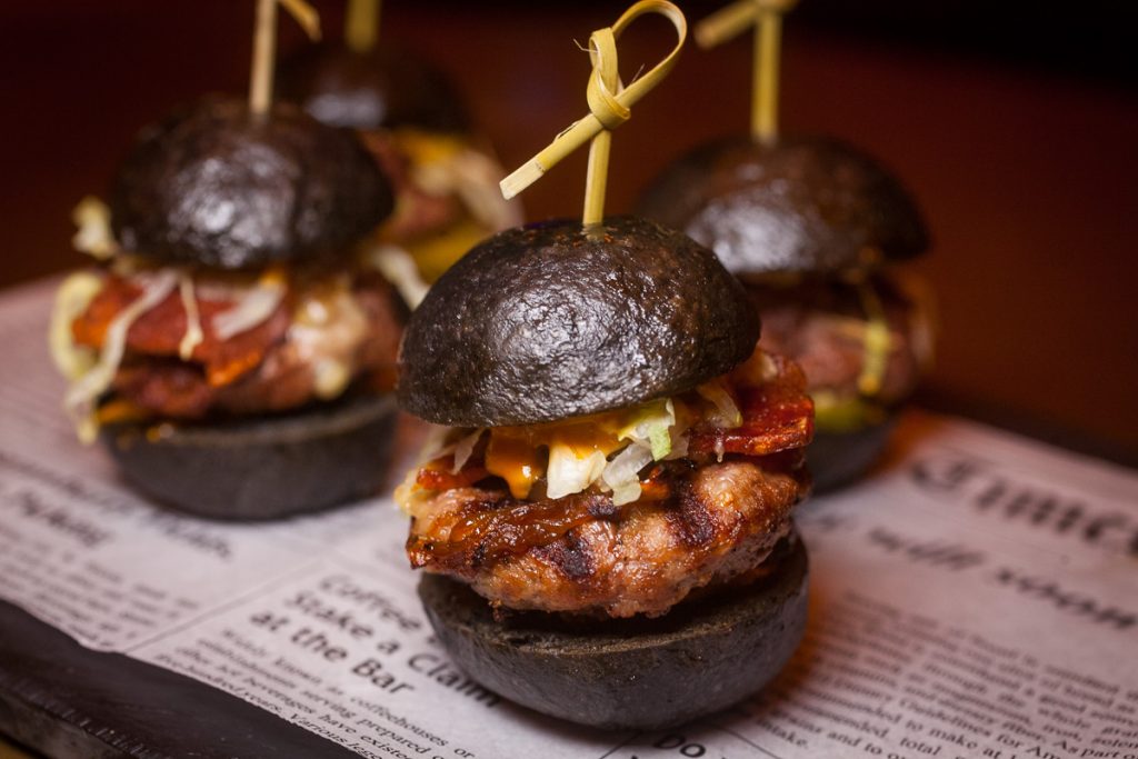 UP Shanghai is a cocktail bar/lounge in Shanghai. Bar Bites: Beef and Bacon Sliders