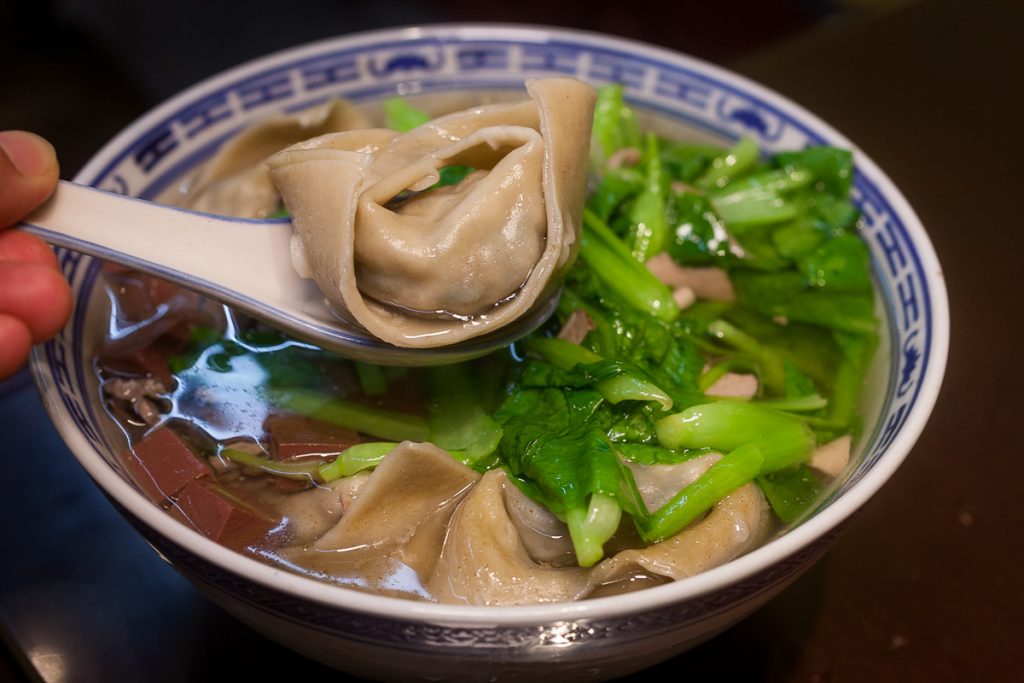 Goose Dumplings at Yi Ji E Guan, Yi's Noodle House, a local Chinese restaurant specializing in noodles and white-cut goose. Photo by Rachel Gouk.