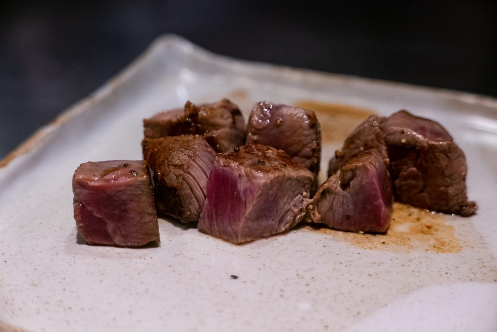 Filet Mignon at Kagen, a popular Japanese teppanyaki restaurant in Shanghai. Photo by Rachel Gouk.