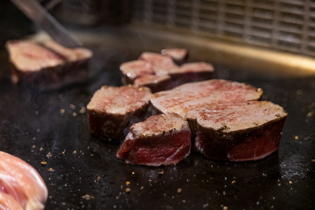 Filet Mignon at Kagen, a popular Japanese teppanyaki restaurant in Shanghai. Photo by Rachel Gouk.