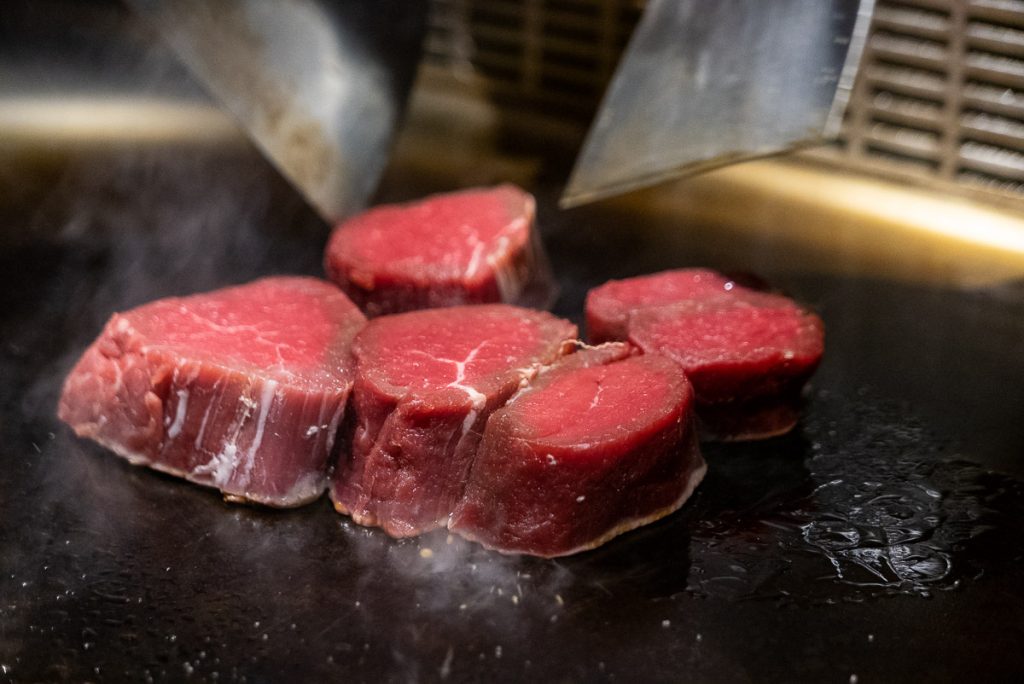 Fillet Mignon at Kagen, a popular Japanese teppanyaki restaurant in Shanghai. Photo by Rachel Gouk.