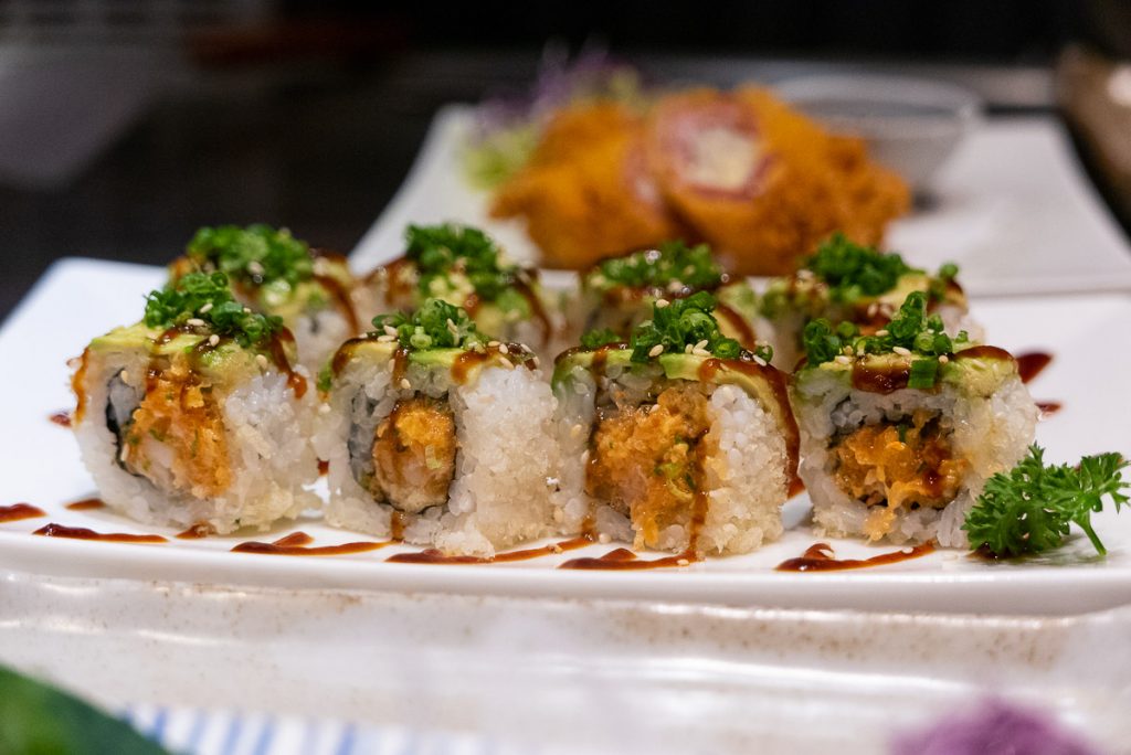 Sushi Rolls at Kagen, a popular Japanese teppanyaki restaurant in Shanghai. Photo by Rachel Gouk.