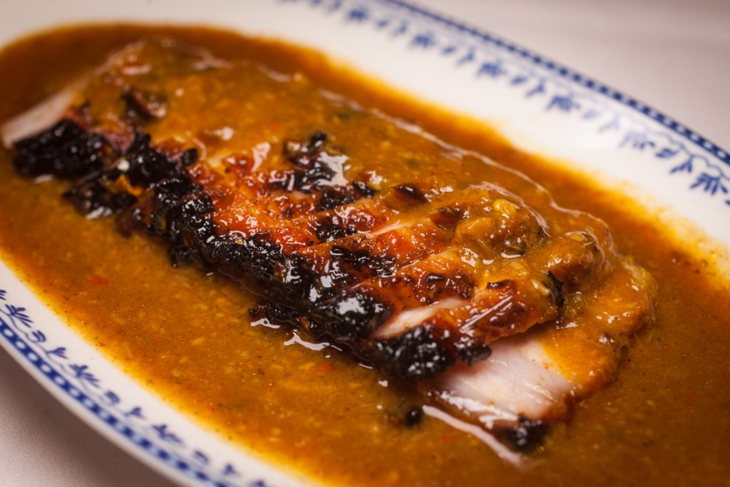 Iberico Satay at Lion, a contemporary Nanyang restaurant in Xintiandi, Shanghai.  Photo by Rachel Gouk. 