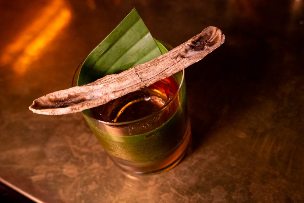 A Cocktail at Monkey, a cocktail bar and lounge in Shanghai. Photo by Rachel Gouk.