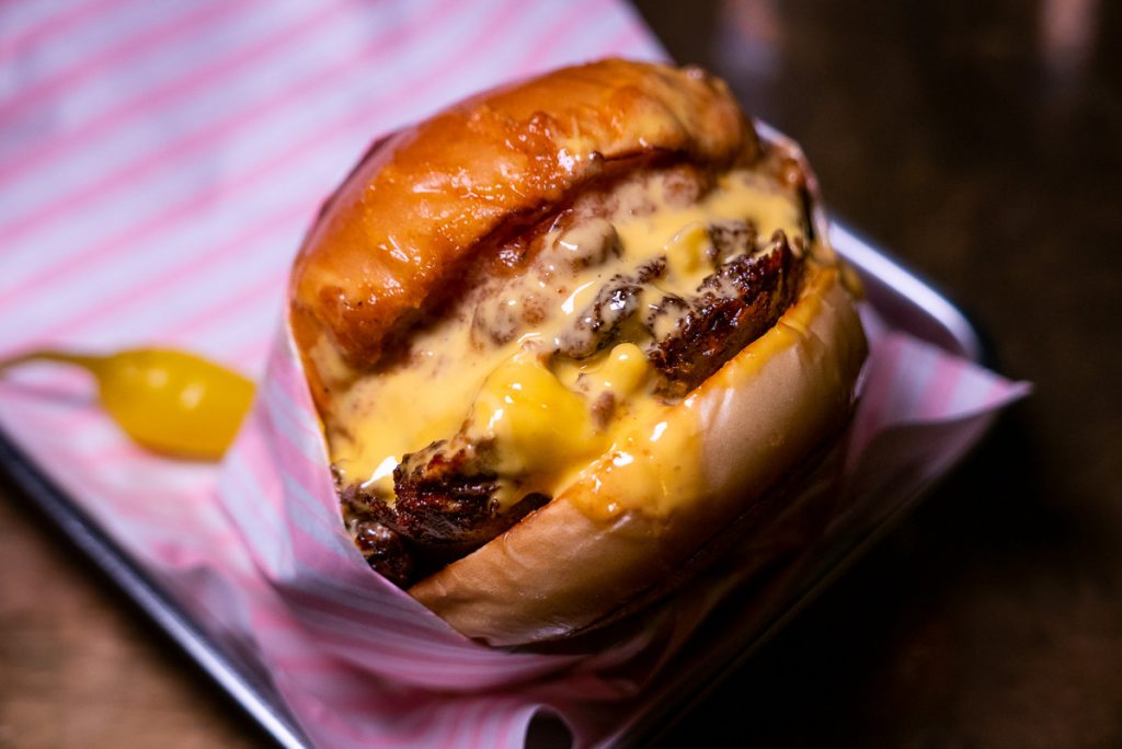 Chili Cheeseburger at Monkey, a cocktail bar and lounge in Shanghai. Photo by Rachel Gouk.