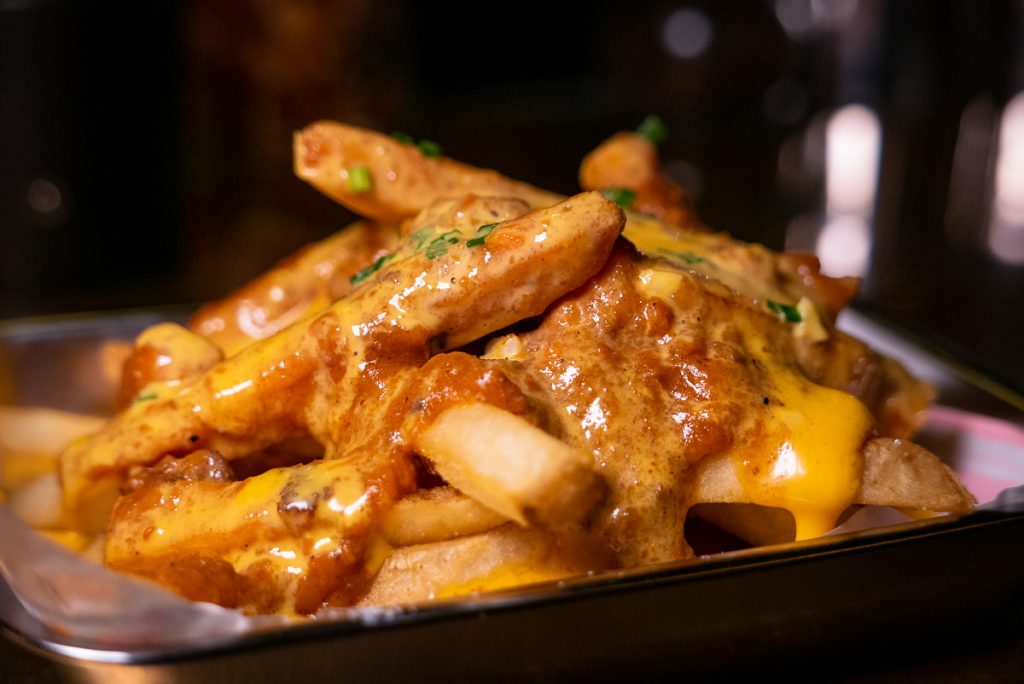 Chili cheese fries at Monkey, a cocktail bar and lounge in Shanghai. Photo by Rachel Gouk.
