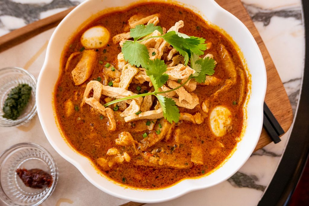 Singapore's popular PS.Cafe opens in Shanghai. Malaysian Crab and Prawn Laksa. Photo by Rachel Gouk.