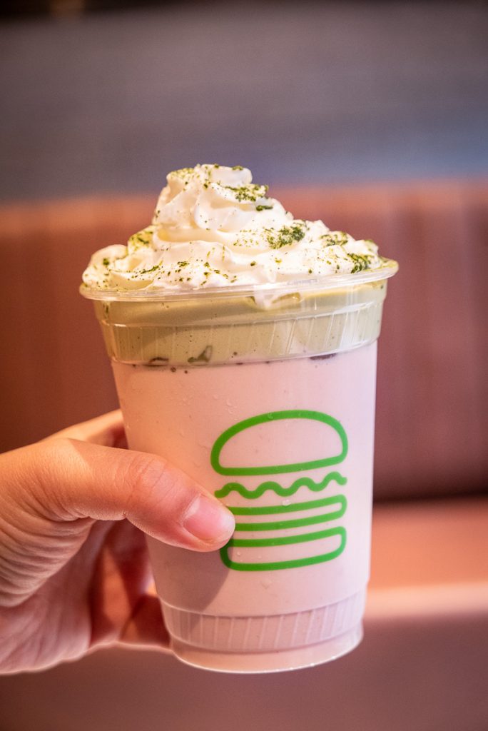 Shake Shack opens in Shanghai's Xintiandi. Here pictured: Strawberry Yu(zu) Garden Shake. Photo by Rachel Gouk.
