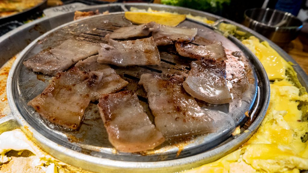 Kang Ho Dong Baekjeong, a Korean barbecue restaurant in Shanghai.