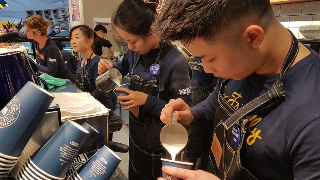 Swedish cafe franchise Wayne's Coffee opens in Shanghai, China