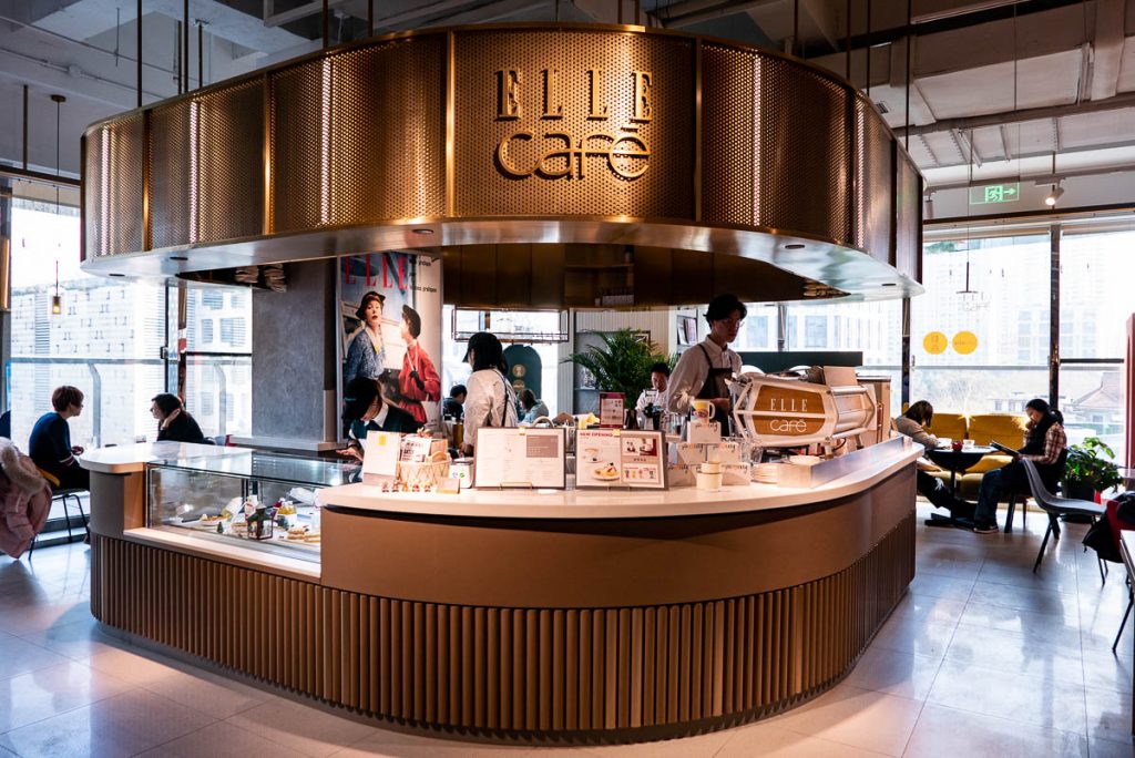 Elle Cafe inside Xintiandi Plaza, Shanghai. Photo by Rachel Gouk.