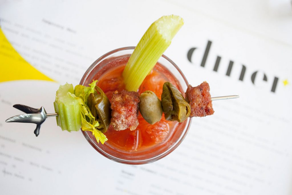 Bloody Mary cocktails in Shanghai: Diner. Photo by Rachel Gouk.