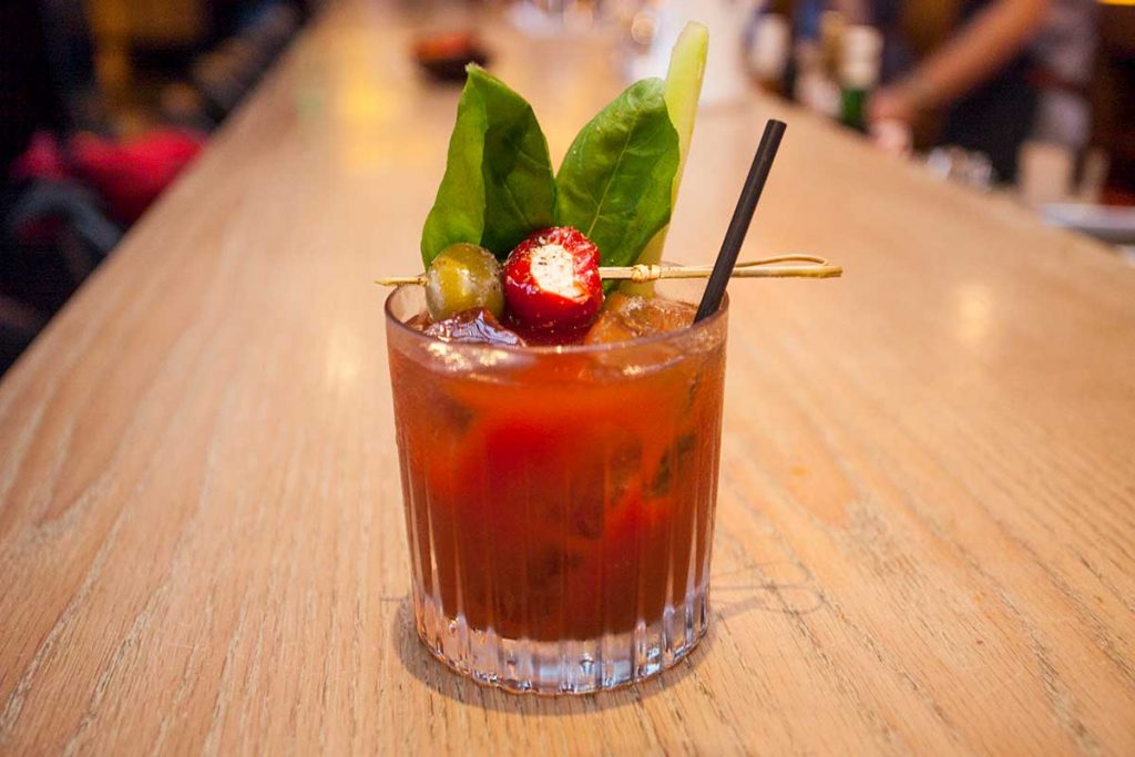 Bloody Mary cocktails in Shanghai: The Nest. Photo by Rachel Gouk.