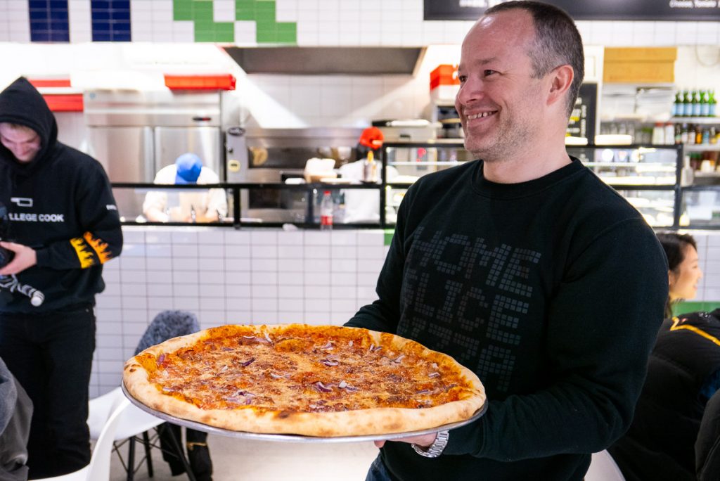 Nat Alexander of Homeslice, an extremely popular New York style pizzeria in Shanghai. Photo by Rachel Gouk.