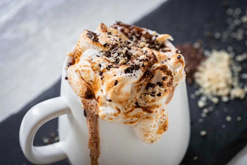 Hot chocolate at Hooked, a fish and chip restaurant in Shanghai. Photo supplied by venue.