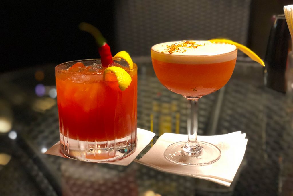 Bloody Mary cocktails in Shanghai: St Regis Bar. Photo by Rachel Gouk.