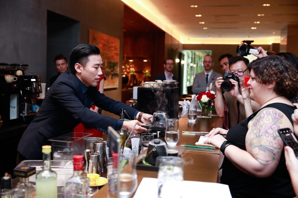 James Zhou at The British Gin Garden, Shanghai.