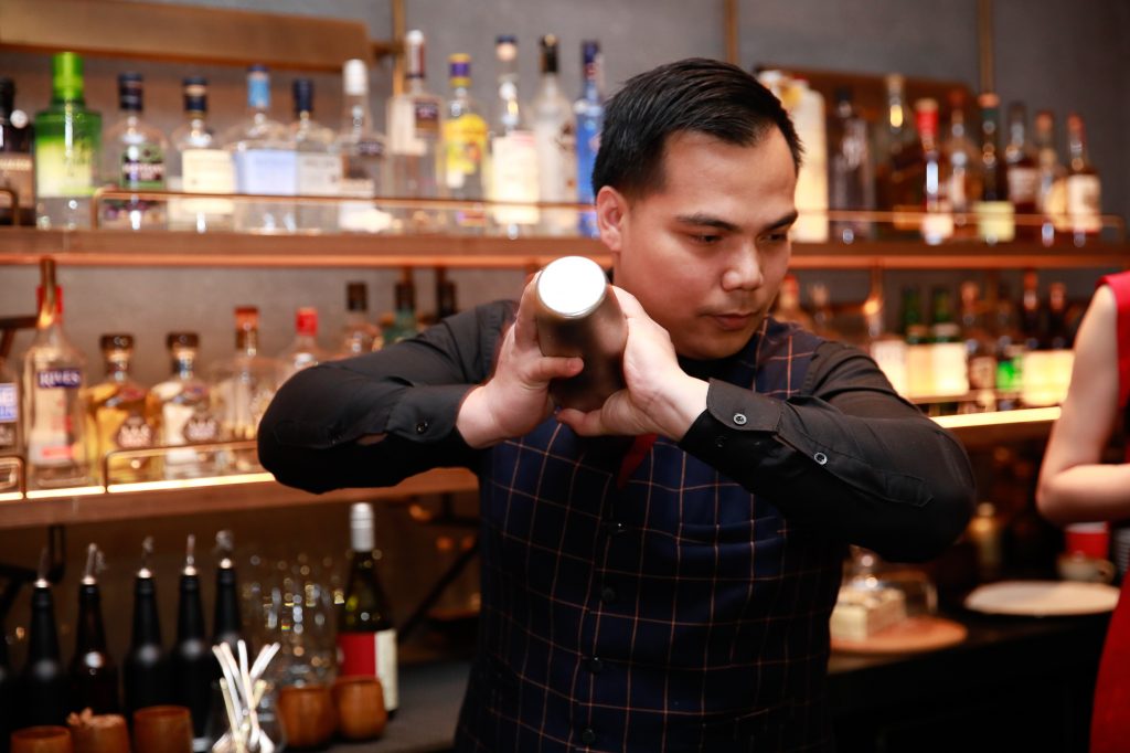 Joe Heruela at The British Gin Garden, Shanghai.