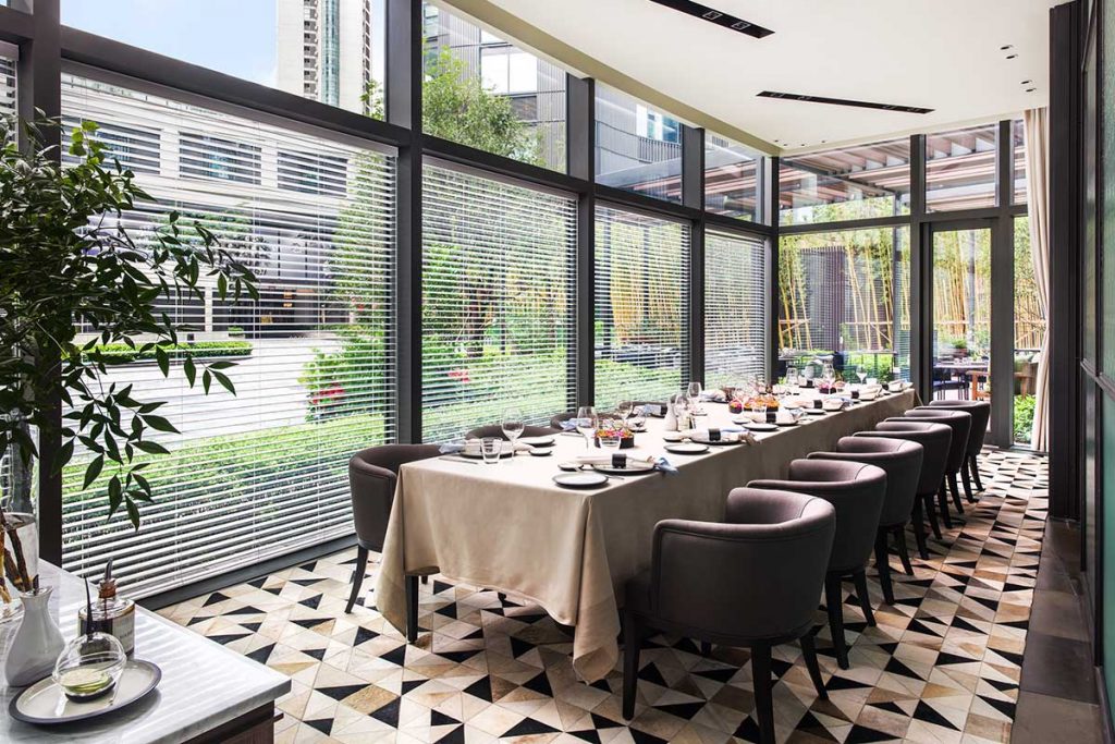 Frasca Italian restaurant at the Middle House, Shanghai. 