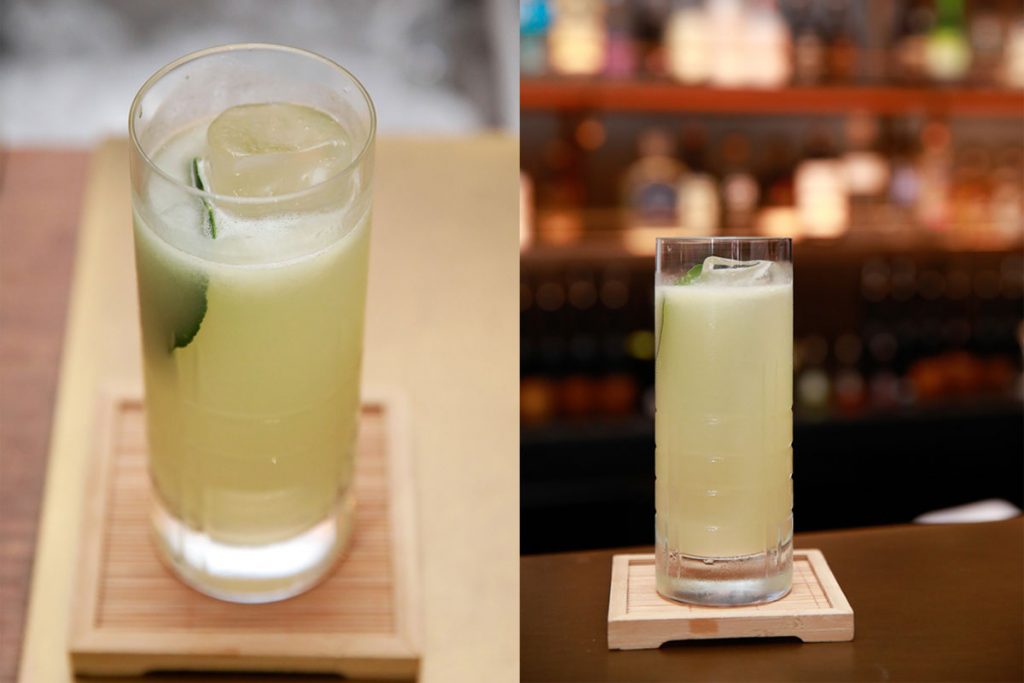 Cocktails at The British Gin Garden, Shanghai.