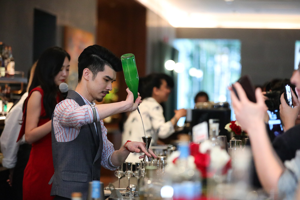 Max Li at The British Gin Garden, Shanghai.