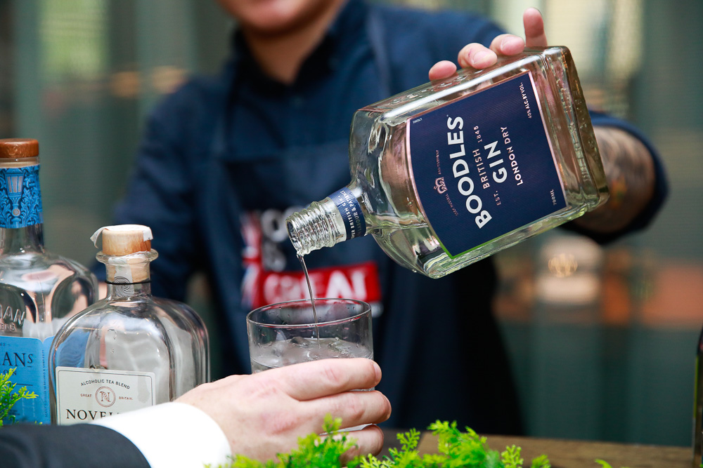 The British Gin Garden, Shanghai. Boodles Gin.