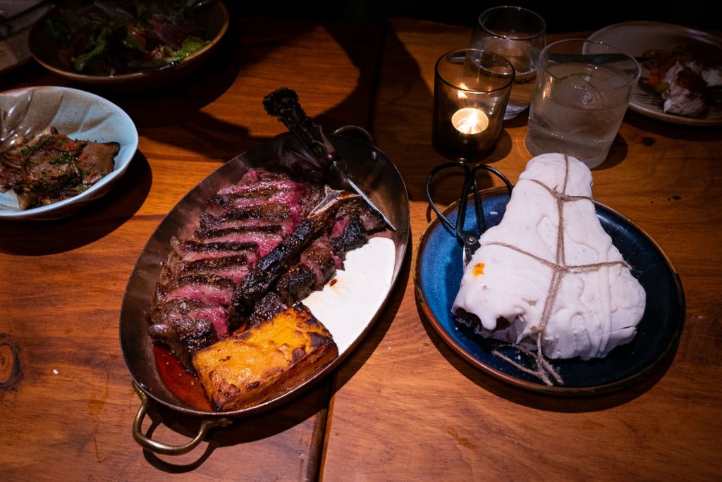 Steak at C Pearl, a seafood and oyster restaurant in Pudong Century Link mall.