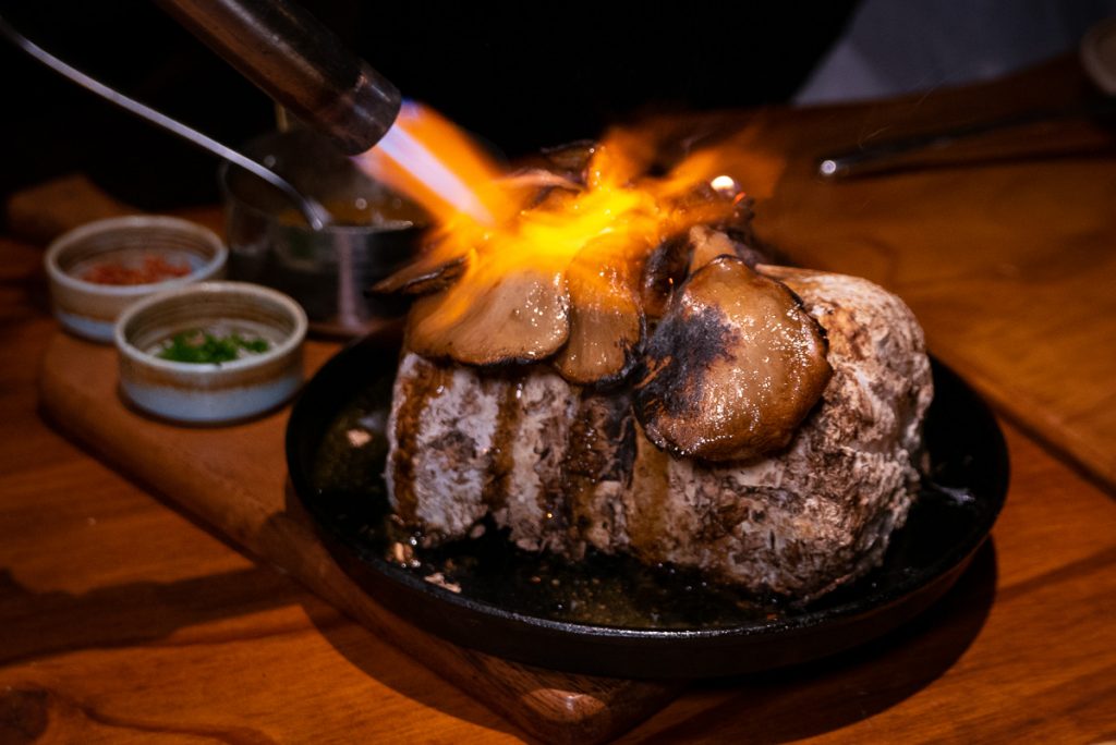 Mushrooms at C Pearl, a seafood and oyster restaurant in Pudong Century Link mall.