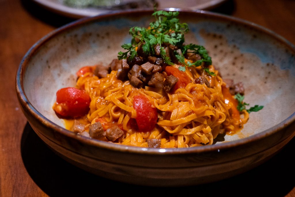 Pasta at C Pearl, a seafood and oyster restaurant in Pudong Century Link mall.