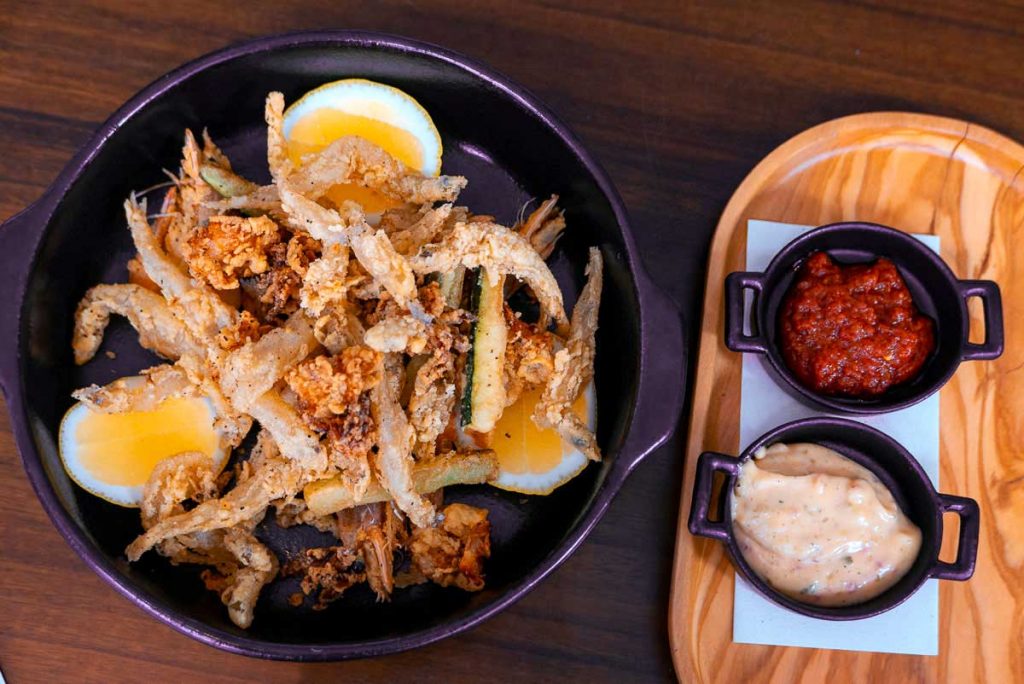 Fritto Misto at Frasca Italian restaurant at the Middle House, Shanghai. Photo by Rachel Gouk. 