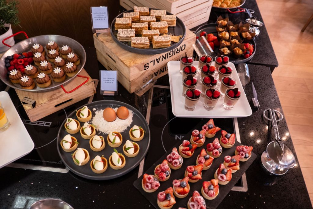 Desserts at The brunch buffet at Portman's Restaurant, Portman Ritz-Carlton Shanghai. Photo by Rachel Gouk.