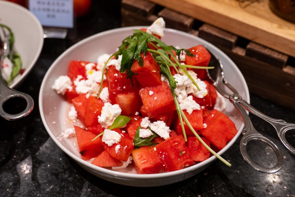 Appetizers at The brunch buffet at Portman's Restaurant, Portman Ritz-Carlton Shanghai. Photo by Rachel Gouk.