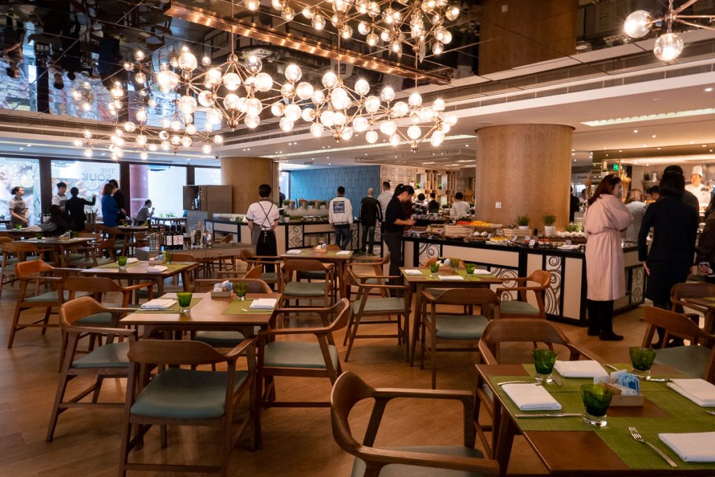 The brunch buffet at Portman's Restaurant, Portman Ritz-Carlton Shanghai. Photo by Rachel Gouk.