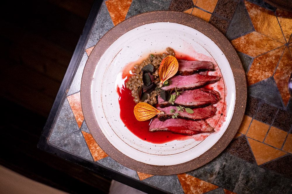 Roasted goose at Botanik, a seasonal, mostly plant-based sustainable restaurant in Shanghai. Photo by Rachel Gouk. 
