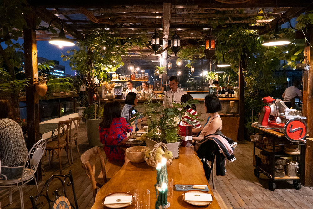 Botanik, a seasonal, mostly plant-based sustainable restaurant in Shanghai. Photo by Rachel Gouk. 