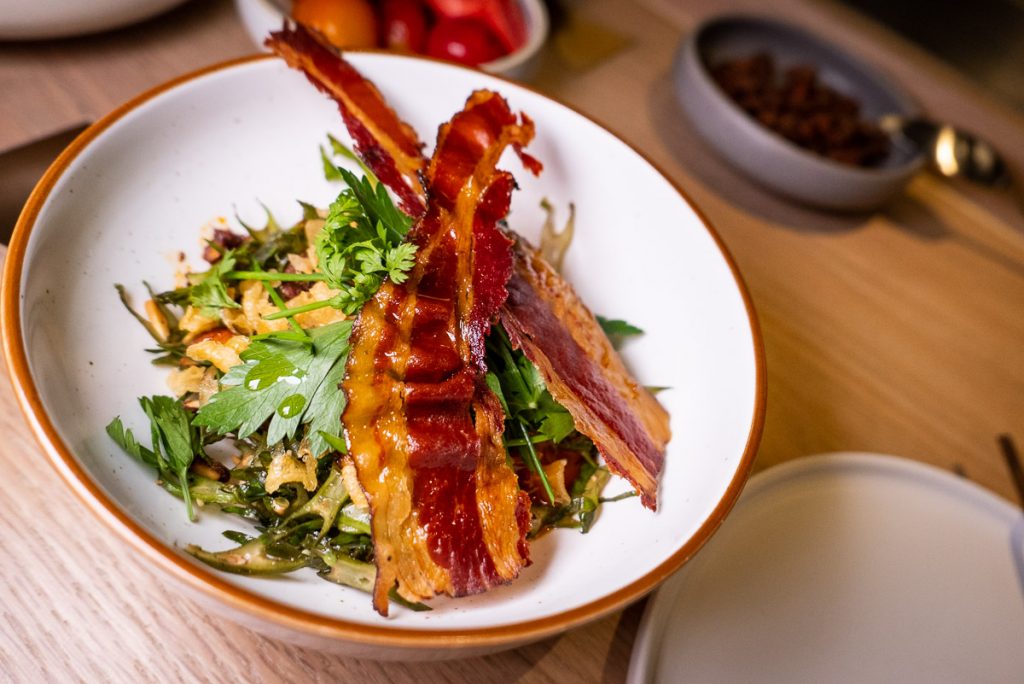 Dragon Beans at Heritage by Madison, a restaurant in Shanghai by chef Austin Hu serving a seamless mix of Western and Asian influences. Photo by Rachel Gouk.