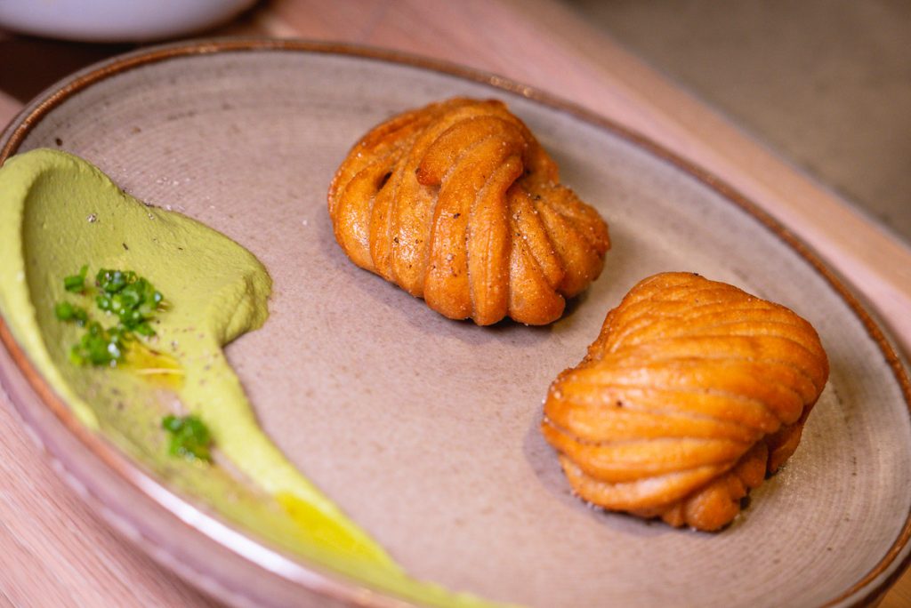 Golden Rye Mantou at Heritage by Madison, a restaurant in Shanghai by chef Austin Hu serving a seamless mix of Western and Asian influences. Photo by Rachel Gouk.