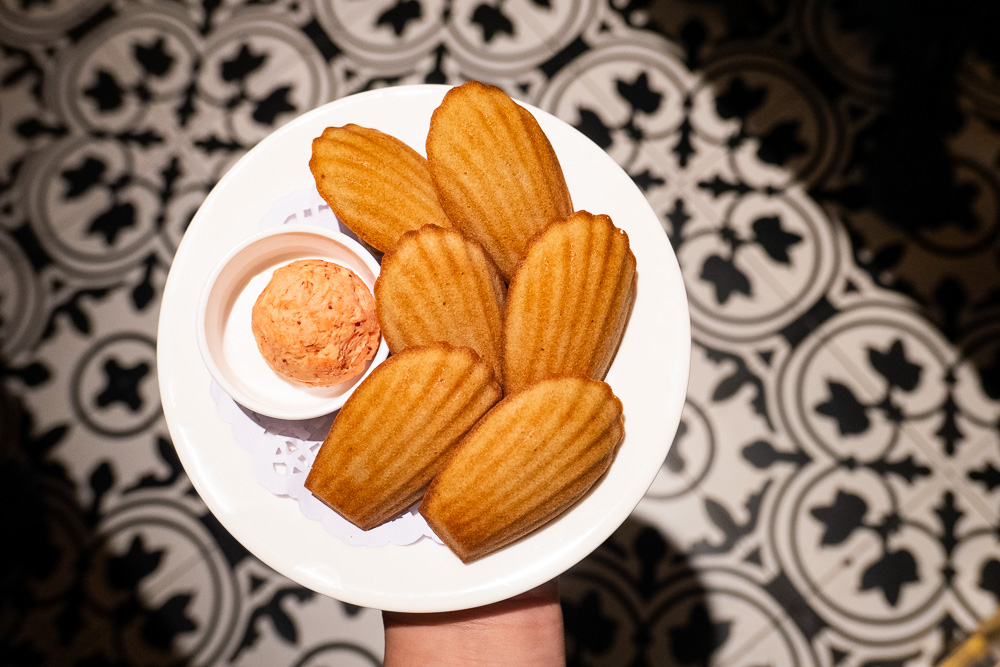 Madeleines at Coquille Seafood Bistro, French restaurant in Shanghai. Photo by Rachel Gouk.