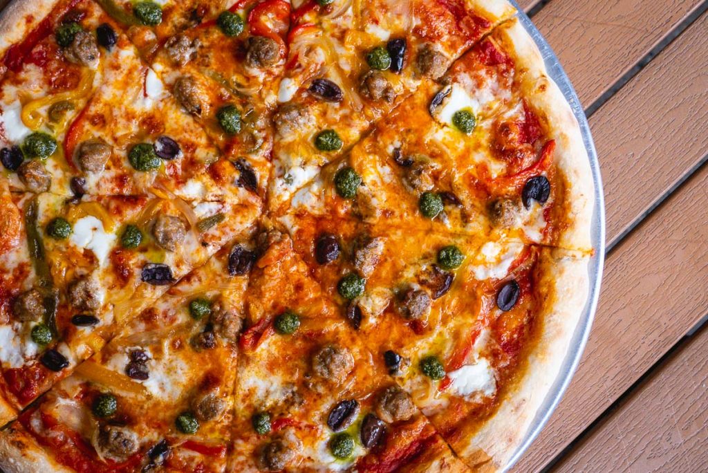 Homeslice Pizza Shanghai, summer 2019 pizzas. Photo by Rachel Gouk.