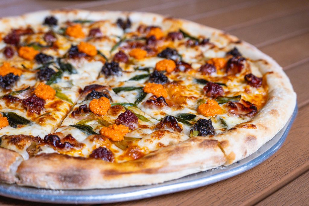 Homeslice Pizza Shanghai, summer 2019 pizzas. Photo by Rachel Gouk.