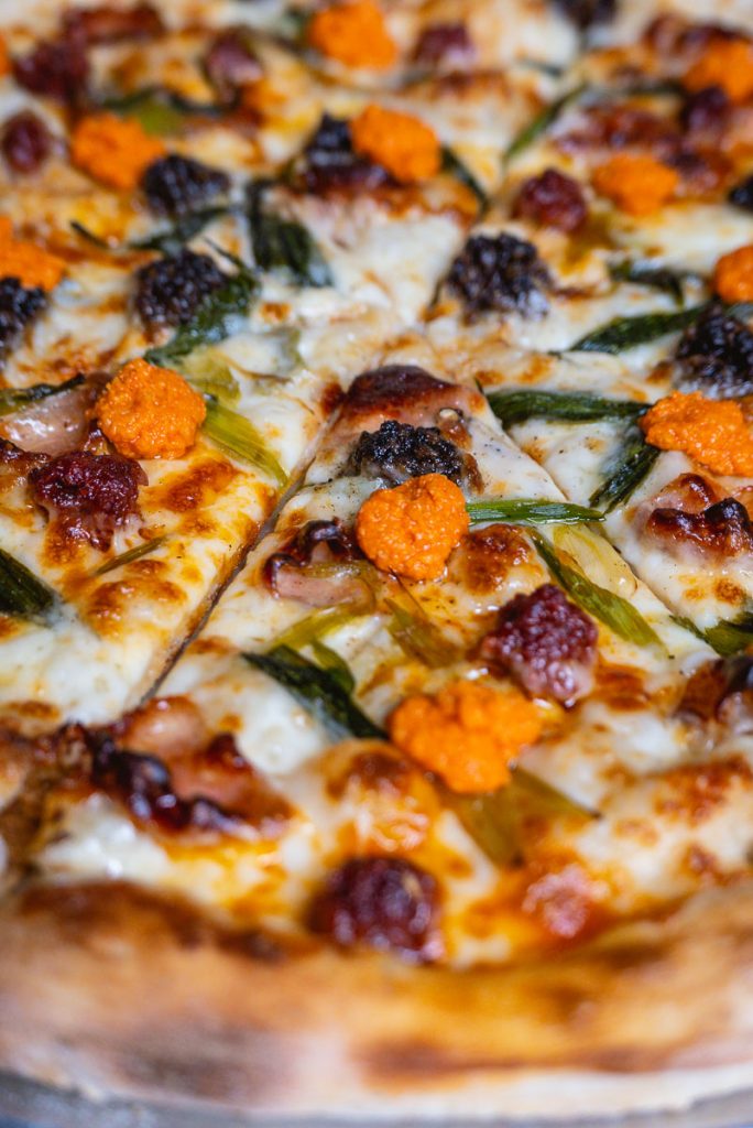 Homeslice Pizza Shanghai, summer 2019 pizzas. Photo by Rachel Gouk.